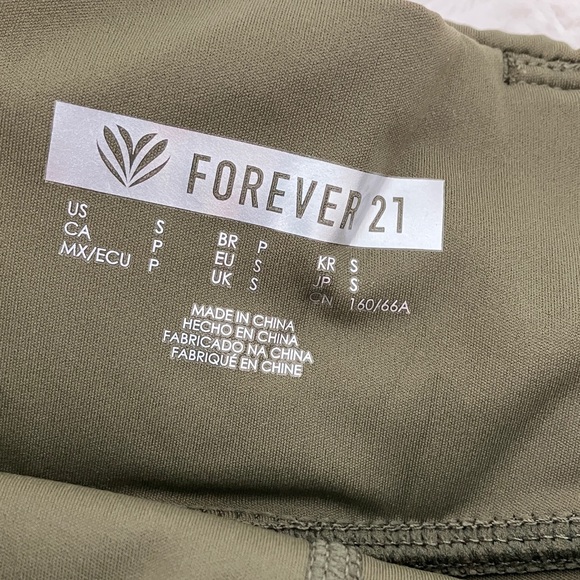 Forever 21 Olive High-Rise Bike Shorts - Picture 4 of 5